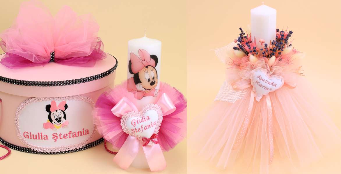 Lumanari botez Timisoara Minie Mouse
