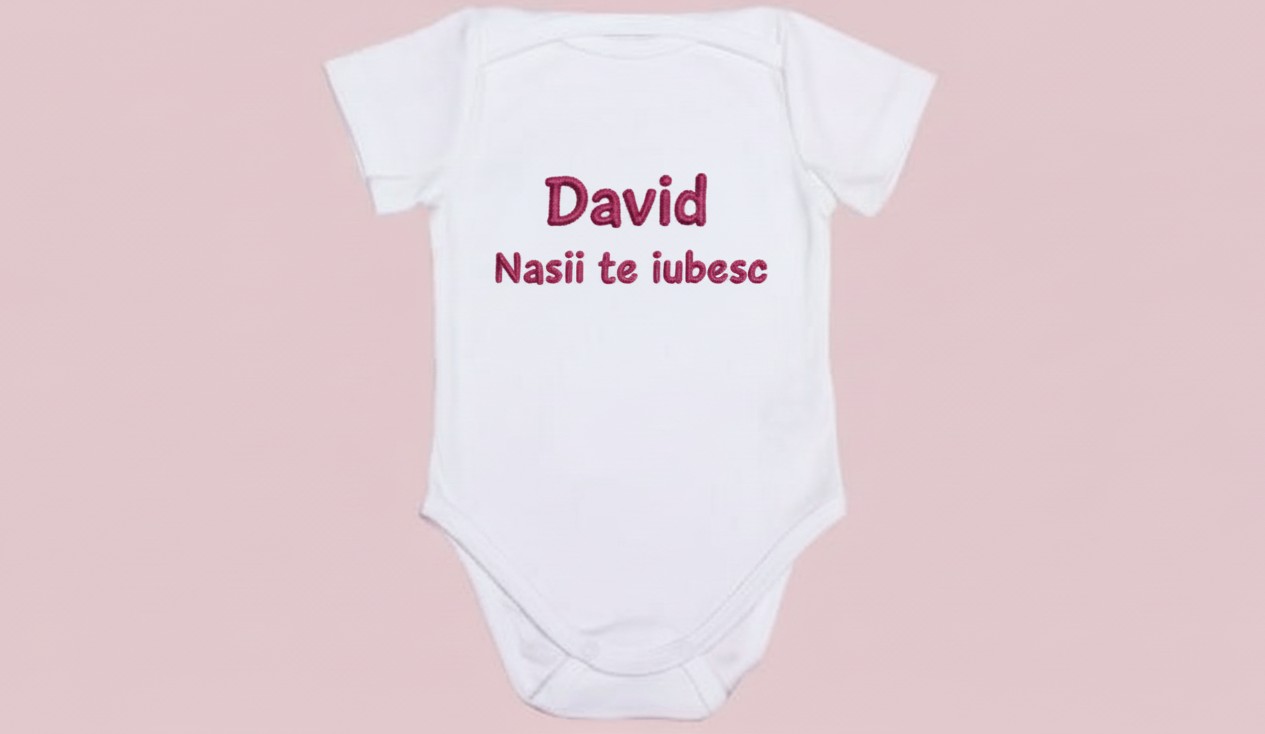 Cadou botez body personalizat