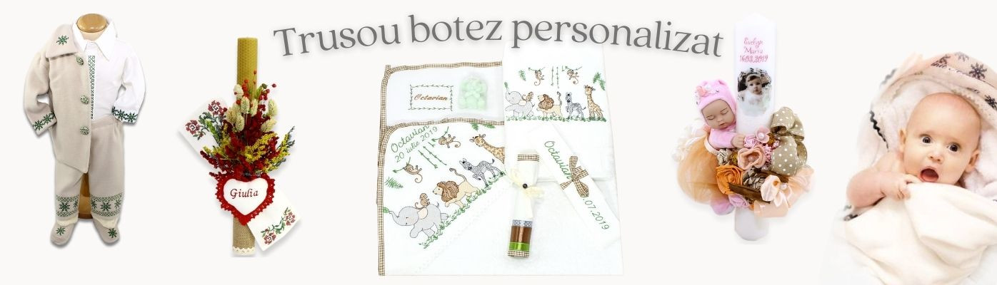 Trusou botez personalizat